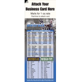 Magnetic Business Card Sports Schedule/ Football